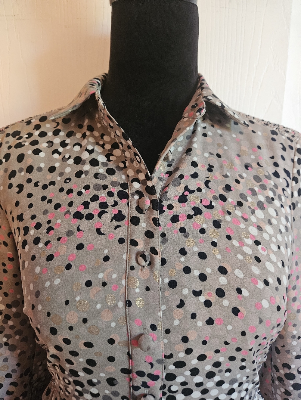 Kate Spade Soiree Polka Dot Shirt Dress  💕 Size 0 - Picture 4 of 8